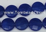 CCN244 15.5 inches 15mm faceted coin candy jade beads wholesale