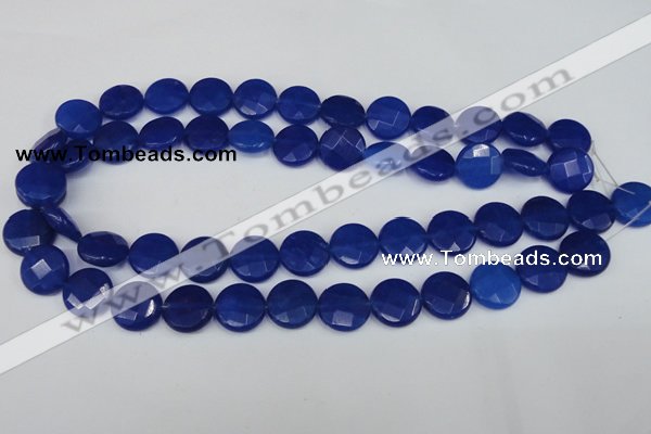 CCN244 15.5 inches 15mm faceted coin candy jade beads wholesale