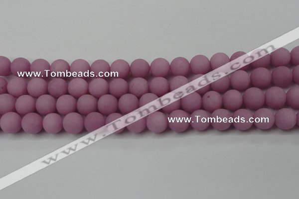 CCN2443 15.5 inches 8mm round matte candy jade beads wholesale