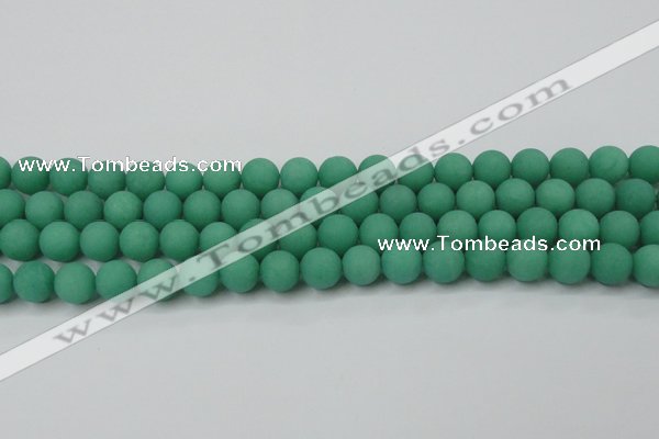 CCN2450 15.5 inches 8mm round matte candy jade beads wholesale