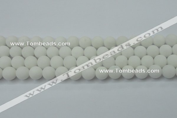 CCN2460 15.5 inches 10mm round matte candy jade beads wholesale