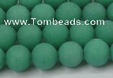 CCN2470 15.5 inches 10mm round matte candy jade beads wholesale