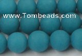 CCN2492 15.5 inches 12mm round matte candy jade beads wholesale