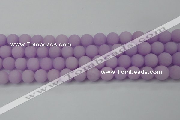 CCN2501 15.5 inches 14mm round matte candy jade beads wholesale