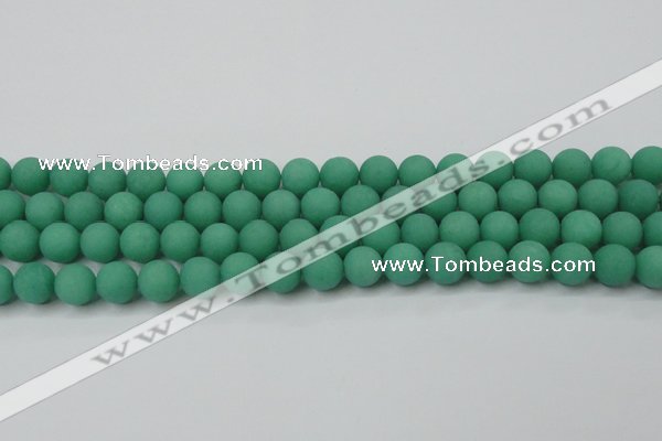 CCN2510 15.5 inches 14mm round matte candy jade beads wholesale