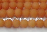 CCN2516 15.5 inches 6mm round matte candy jade beads wholesale