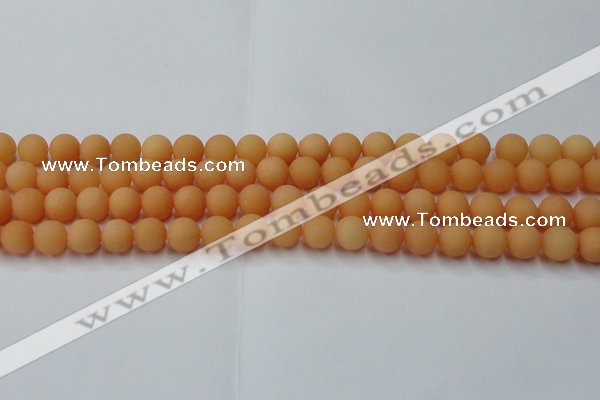 CCN2517 15.5 inches 8mm round matte candy jade beads wholesale