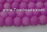 CCN2523 15.5 inches 6mm round matte candy jade beads wholesale