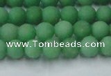 CCN2537 15.5 inches 6mm round matte candy jade beads wholesale