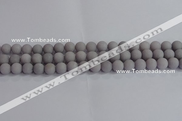 CCN2582 15.5 inches 8mm round matte candy jade beads wholesale