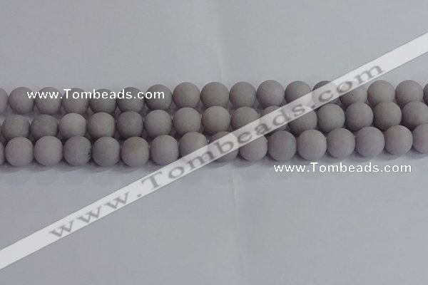 CCN2583 15.5 inches 10mm round matte candy jade beads wholesale