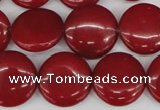 CCN2602 15.5 inches 18mm flat round candy jade beads wholesale