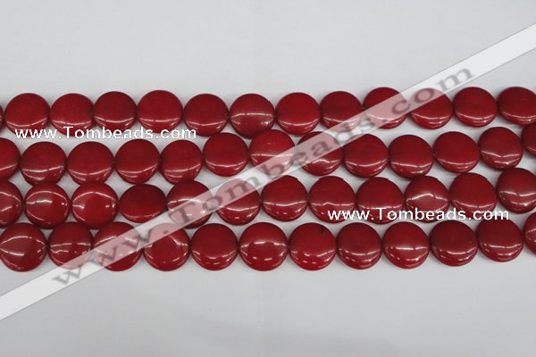 CCN2602 15.5 inches 18mm flat round candy jade beads wholesale