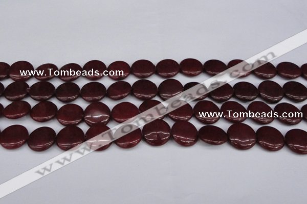 CCN2604 15.5 inches 18mm flat round candy jade beads wholesale