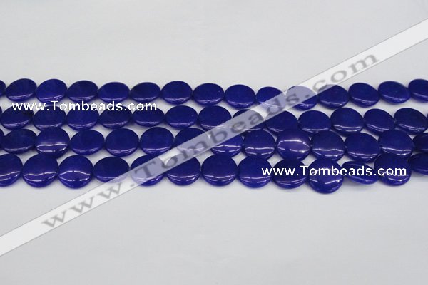 CCN2606 15.5 inches 18mm flat round candy jade beads wholesale