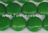 CCN2609 15.5 inches 18mm flat round candy jade beads wholesale