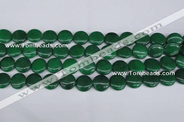 CCN2610 15.5 inches 18mm flat round candy jade beads wholesale