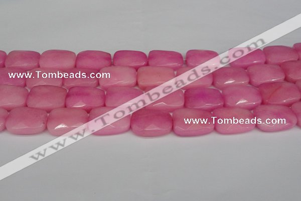 CCN2630 15.5 inches 18*25mm faceted trapezoid candy jade beads