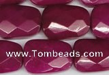 CCN2631 15.5 inches 18*25mm faceted trapezoid candy jade beads