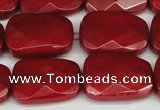 CCN2632 15.5 inches 18*25mm faceted trapezoid candy jade beads