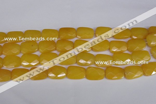 CCN2636 15.5 inches 18*25mm faceted trapezoid candy jade beads