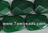 CCN2639 15.5 inches 18*25mm faceted trapezoid candy jade beads