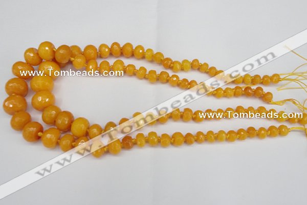 CCN2645 15.5 inches 5*8mm - 12*16mm faceted rondelle candy jade beads