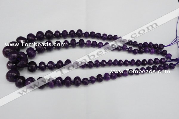 CCN2649 15.5 inches 5*8mm - 12*16mm faceted rondelle candy jade beads