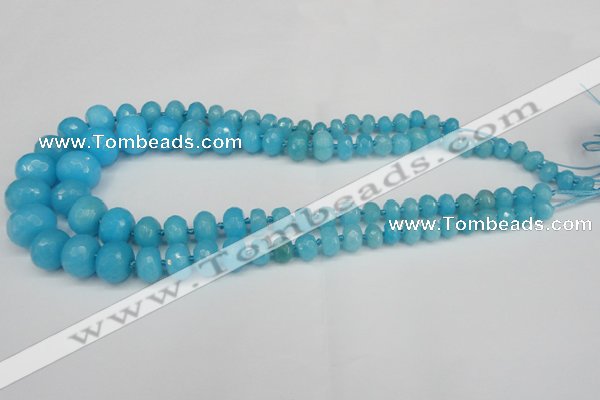 CCN2651 15.5 inches 5*8mm - 12*16mm faceted rondelle candy jade beads