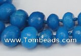 CCN2652 15.5 inches 5*8mm - 12*16mm faceted rondelle candy jade beads