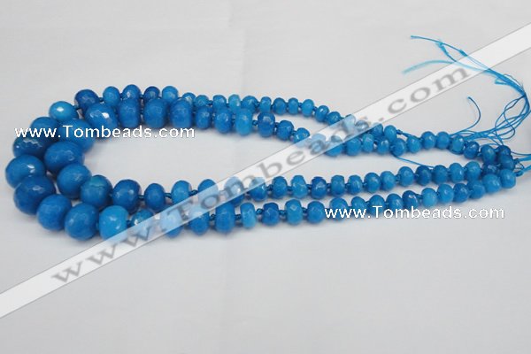 CCN2652 15.5 inches 5*8mm - 12*16mm faceted rondelle candy jade beads