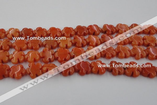 CCN2662 15.5 inches 16mm carved flower candy jade beads wholesale