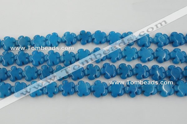 CCN2664 15.5 inches 16mm carved flower candy jade beads wholesale