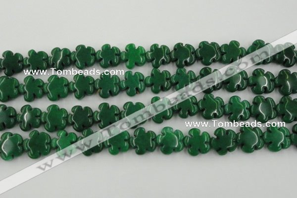 CCN2667 15.5 inches 16mm carved flower candy jade beads wholesale