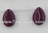CCN2680 Top-drilled 13*18mm flat teardrop candy jade beads