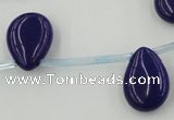 CCN2681 Top-drilled 13*18mm flat teardrop candy jade beads