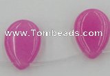 CCN2700 Top-drilled 18*25mm flat teardrop candy jade beads