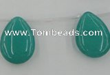 CCN2703 Top-drilled 18*25mm flat teardrop candy jade beads