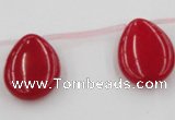 CCN2706 Top-drilled 18*25mm flat teardrop candy jade beads