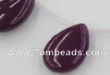 CCN2708 Top-drilled 18*25mm flat teardrop candy jade beads
