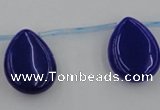 CCN2711 Top-drilled 18*25mm flat teardrop candy jade beads