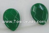 CCN2724 Top-drilled 18*25mm briolette candy jade beads wholesale