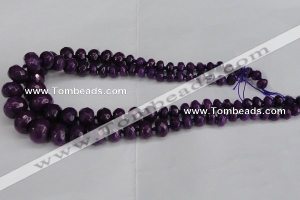 CCN2752 15.5 inches 5*8mm - 12*16mm faceted rondelle candy jade beads