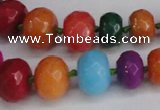 CCN2756 15.5 inches 5*8mm - 12*16mm faceted rondelle candy jade beads