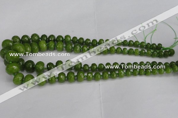 CCN2758 15.5 inches 5*8mm - 12*16mm faceted rondelle candy jade beads