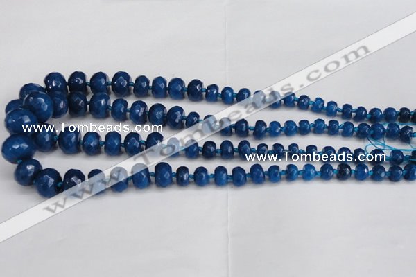 CCN2762 15.5 inches 5*8mm - 12*16mm faceted rondelle candy jade beads