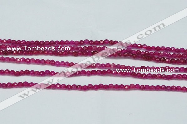 CCN2811 15.5 inches 3mm tiny faceted round candy jade beads