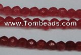 CCN2812 15.5 inches 3mm tiny faceted round candy jade beads