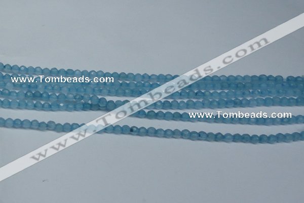 CCN2814 15.5 inches 3mm tiny faceted round candy jade beads