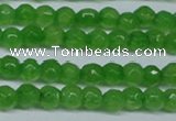 CCN2818 15.5 inches 3mm tiny faceted round candy jade beads